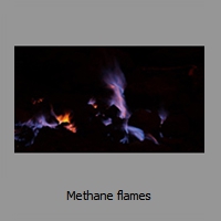 Methane flames